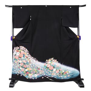 麗しき百花の畔に鴛鴦（丸に三つ柏）