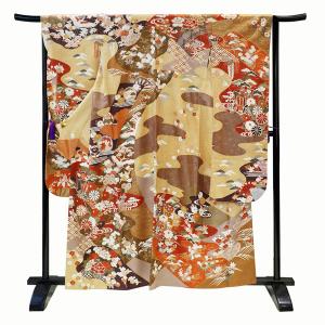 四季草花・霞・霞の中の花々・茶