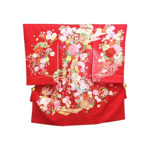 桜地模様熨斗目・赤