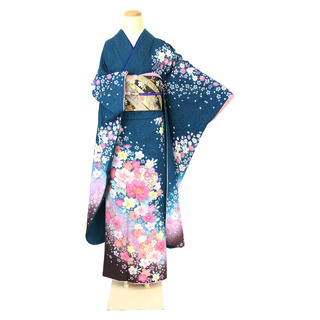 暈し染め・桜天の川（藍）